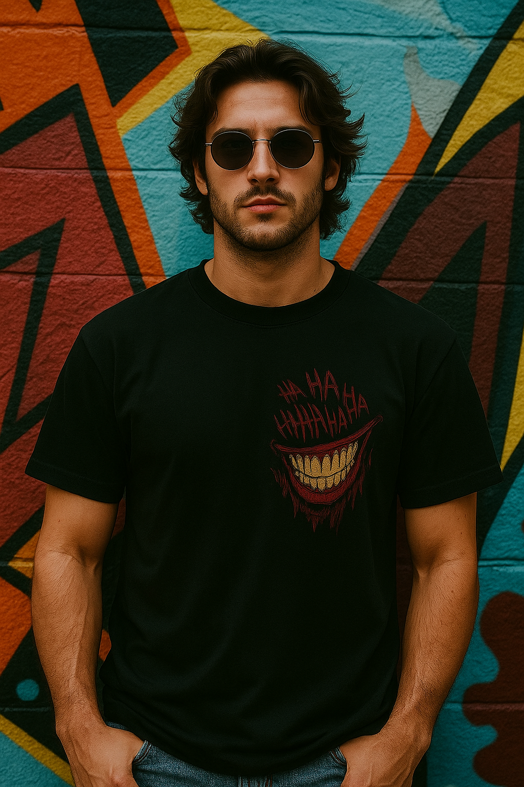 The Joker Design (Black color T-Shirt)