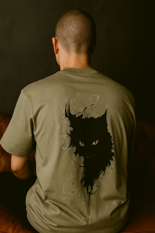 Night Cat Design (Beige)